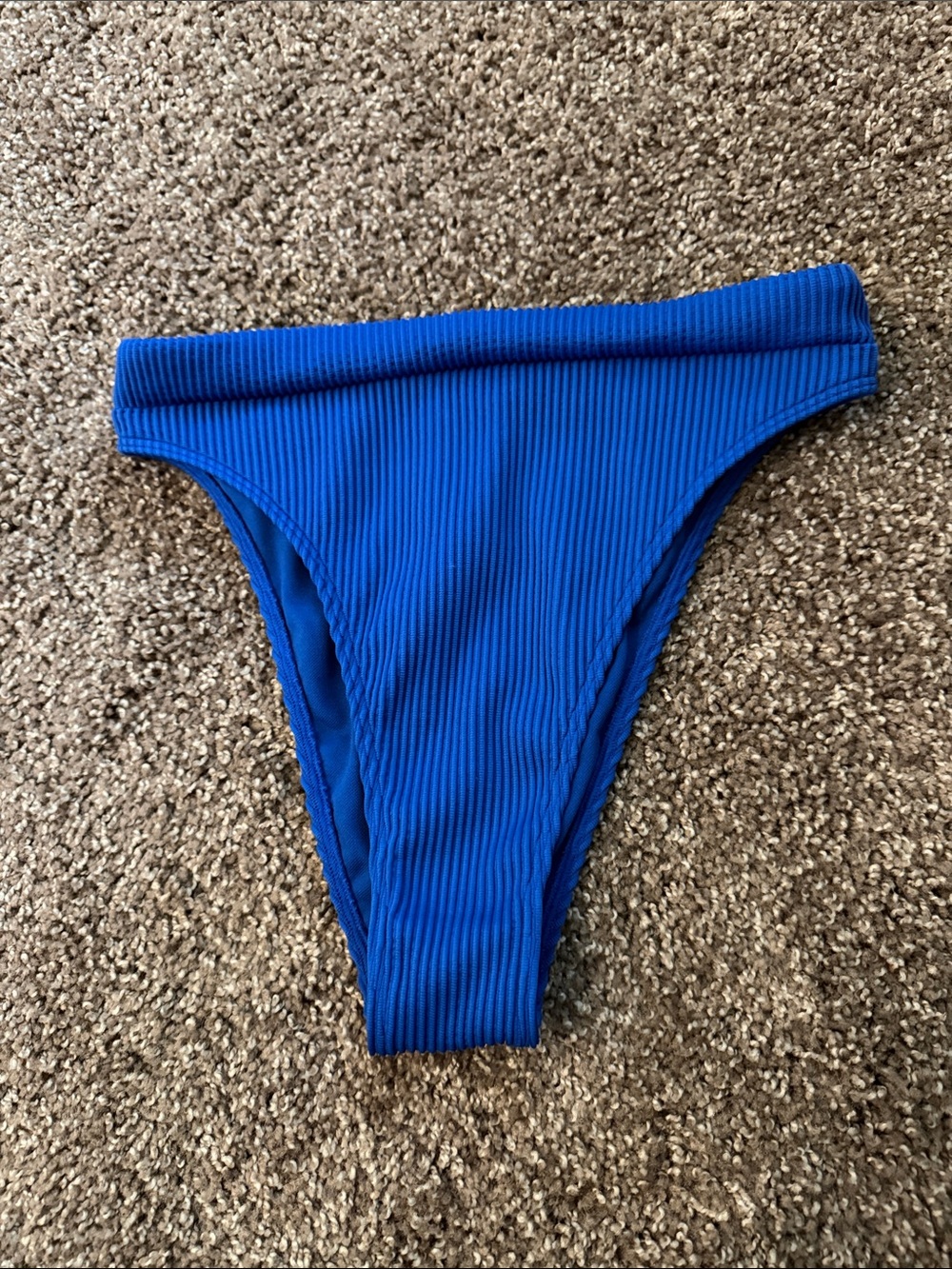 Hollister Ribbed Royal Blue Bikini Bottom